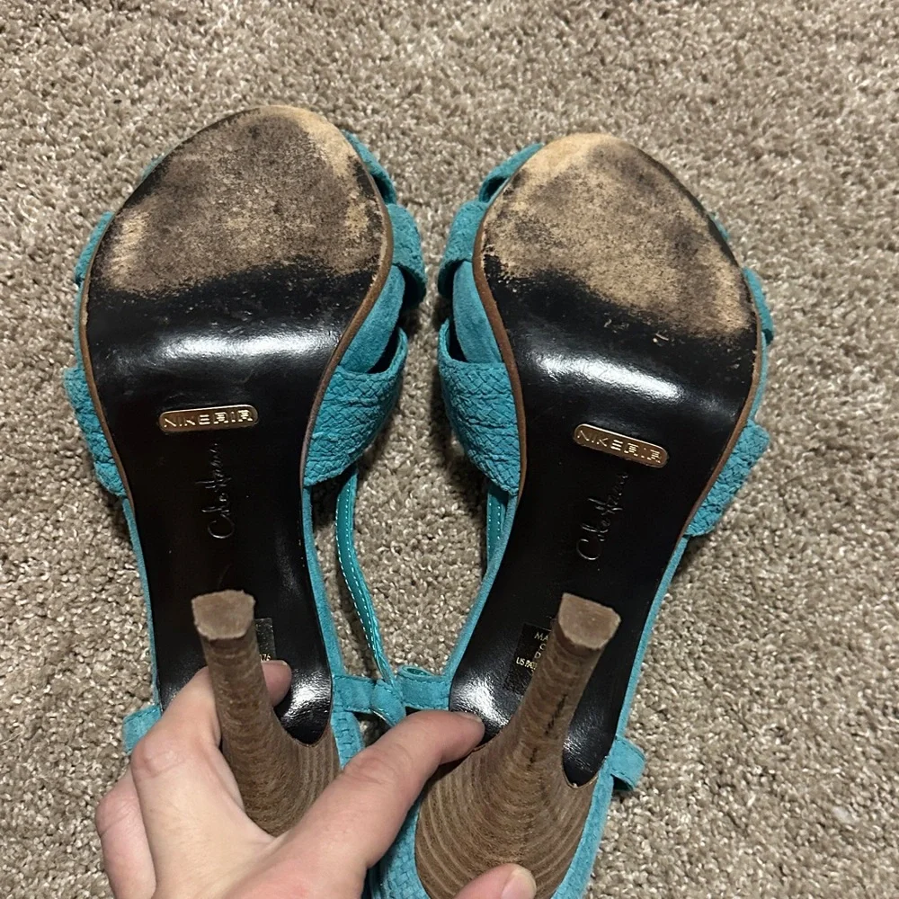 Cole Haan Nike Air Teal Strappy Sandals